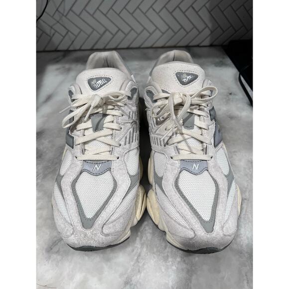 New Balance 9060 U9060ECA Men’s 11 White Grey Suede Mesh Lifestyle Sneakers Shoe main image 8
